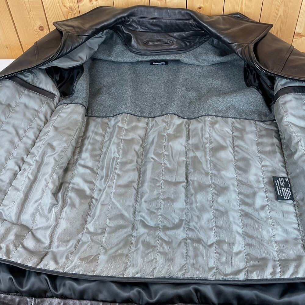 Men's Wilsons Leather Bomber Jacket with Removeable Lining, Black - Size M - Picture 4 of 8